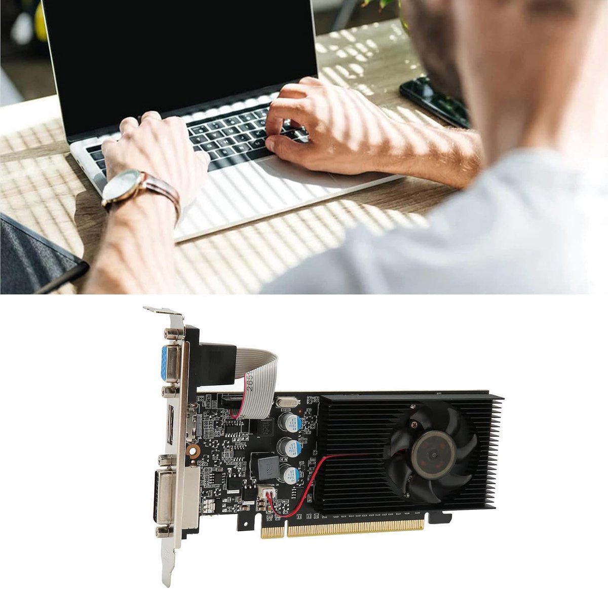 Snelshoppen gt 210 1gb 64bit gddr3 589mhz 4 orig - SnelShoppen GT210 1GB Videokaart (Black)