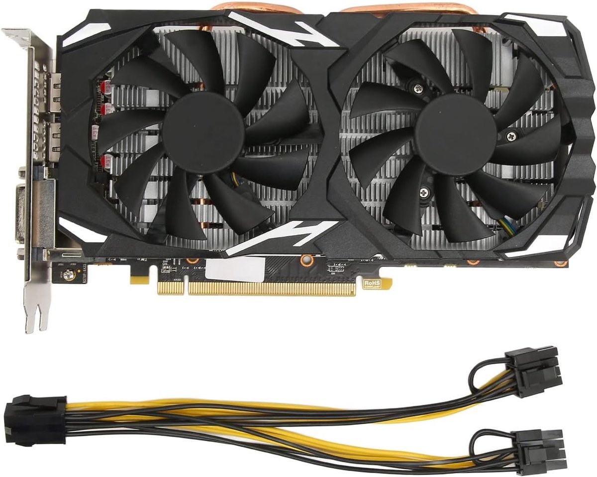 SnelShoppen Snelshoppen - Radeon Rx Grafikkart Rx 580 8Gb Gddr5 256Bit Gaming Grafische Kaart Met 2 Koelventilatoren Voor 8K Ondersteuning
