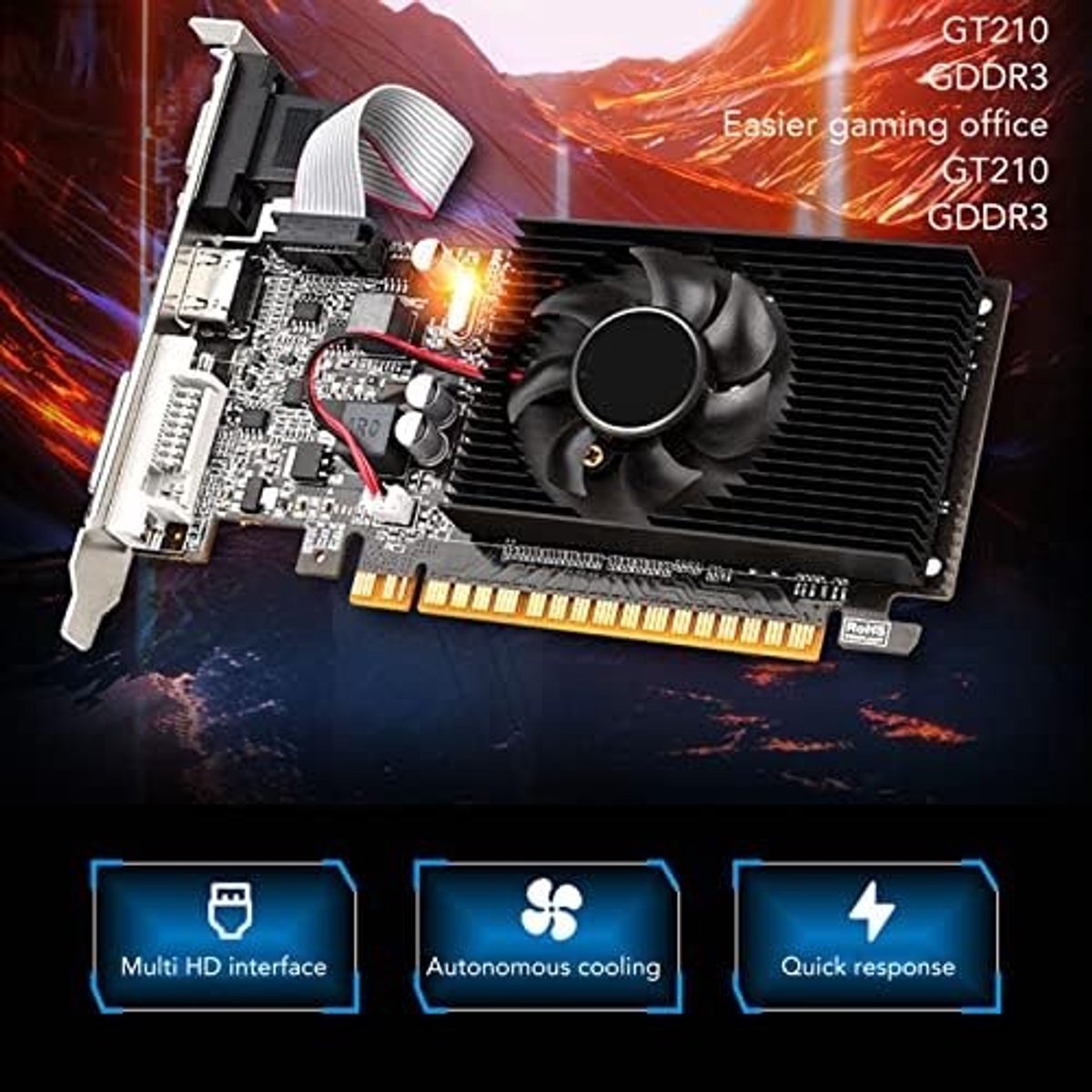 GT210 1GB GDDR3 Videokaart - afbeelding 5