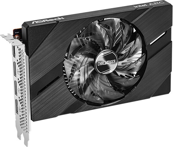 Vga asrock intel arc a380 6gb chal 2 orig - ASROCK Intel Arc A380 Challenger ITX OC 6GB Videokaart (Black)