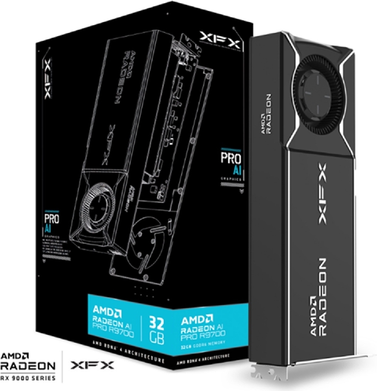 Xfx amd radeon ai pro r9700 32 2 orig - XFX AMD Radeon AI Pro R9700 32GB Videokaart