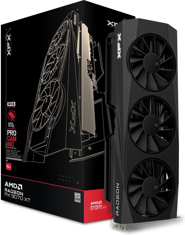 Xfx radeon rx 9070 xt quicksilver 5 orig - XFX Quicksilver Radeon RX 9070 XT Gaming 16GB Videokaart (Black)