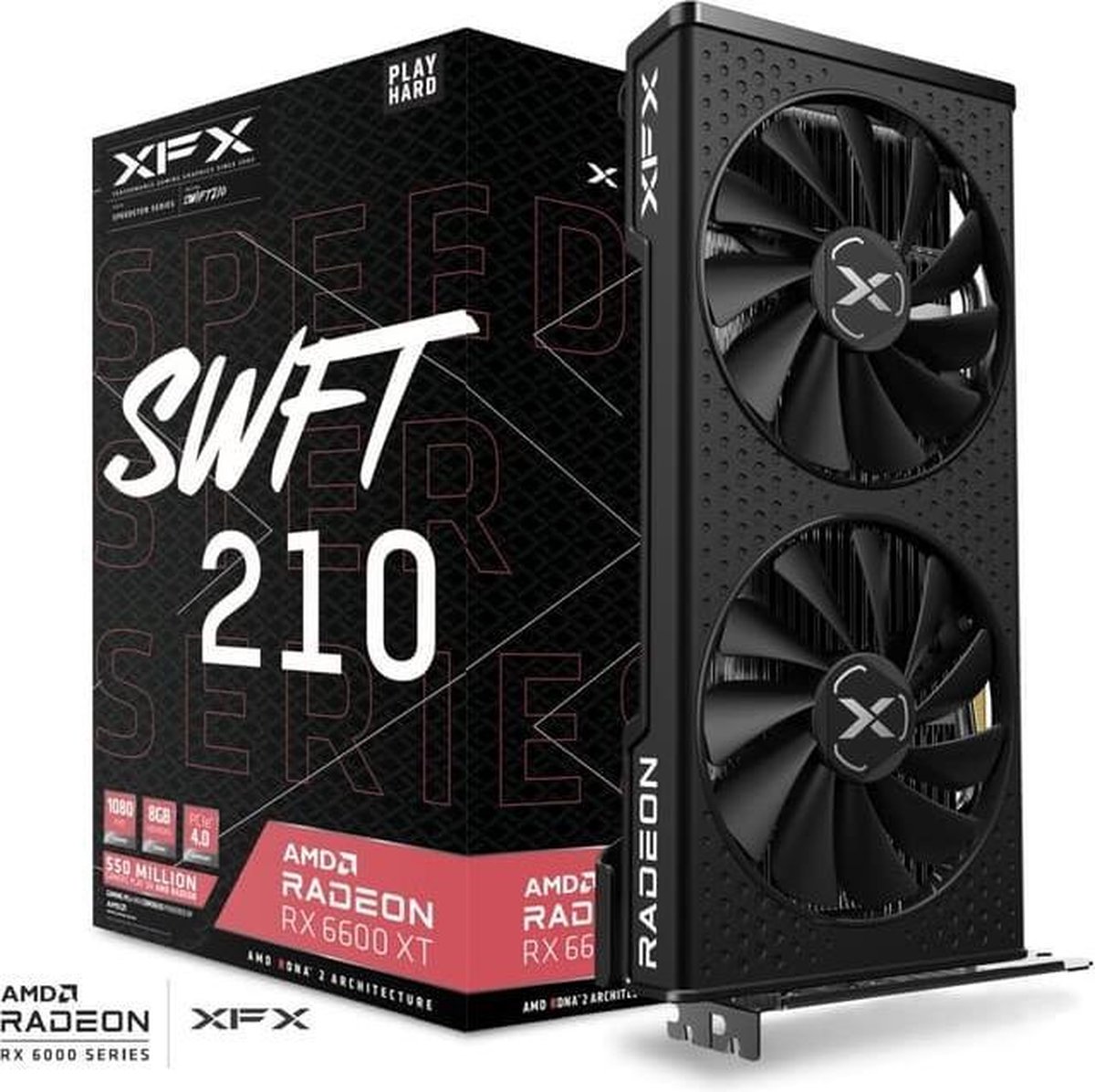 Xfx Rx-66Xt8Dfdq Videokaart Amd Radeon Rx 6600 Xt 8 Gb Gddr6 - afbeelding 3