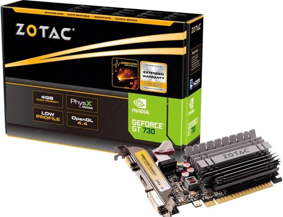 Zotac Zotac Videokaart Geforce Gt 730 4 Gb Gddr3 Zt-71115-20L