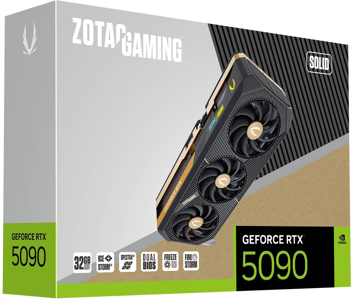 Gaming GeForce RTX 5090 Solid 32GB Videokaart - afbeelding 2