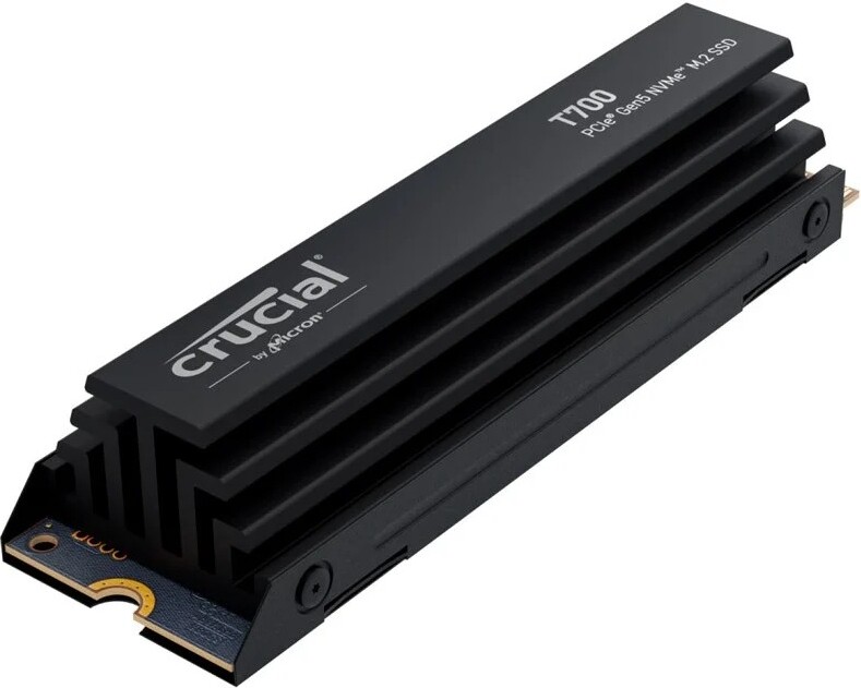 Crucial t700 met heatsink 4 tb ssd 3 orig - Crucial T700 4TB PCIe Gen5 NVMe M.2 SSD with Heatsink