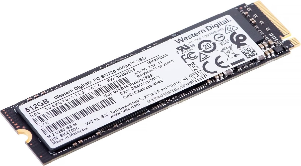 S26462-F4622-L512 512GB M.2 NVMe Internal SSD - afbeelding 2