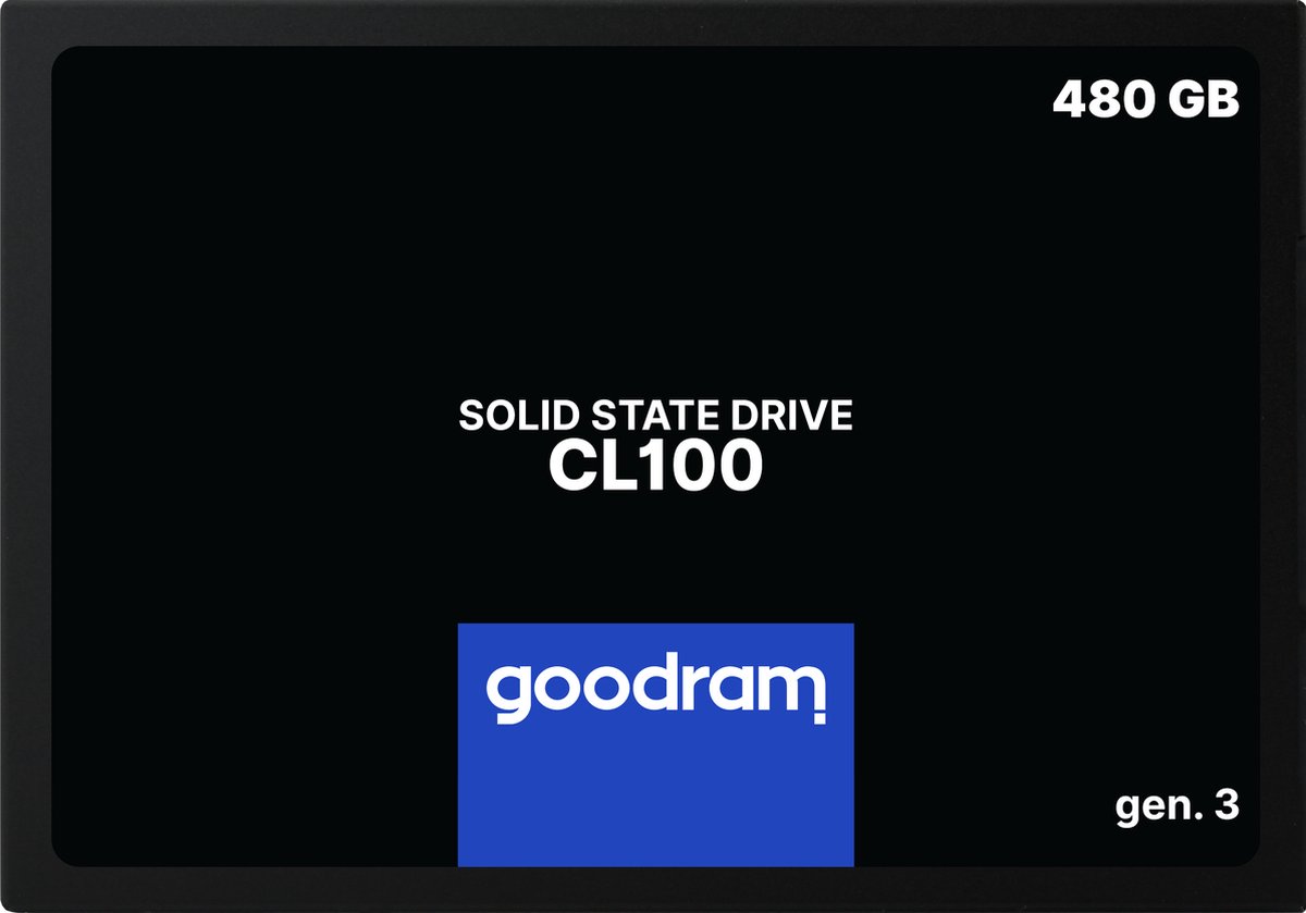 Goodram cl100 serie 480 gb ssd schijf 4 orig - GOODRAM CL100 Gen.3 480GB 2.5" SATA III SSD