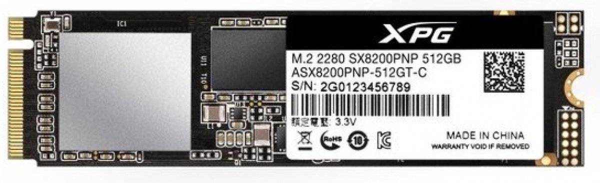 ADATA XPG SX8200 Pro 512GB M.2 NVMe SSD - afbeelding 8