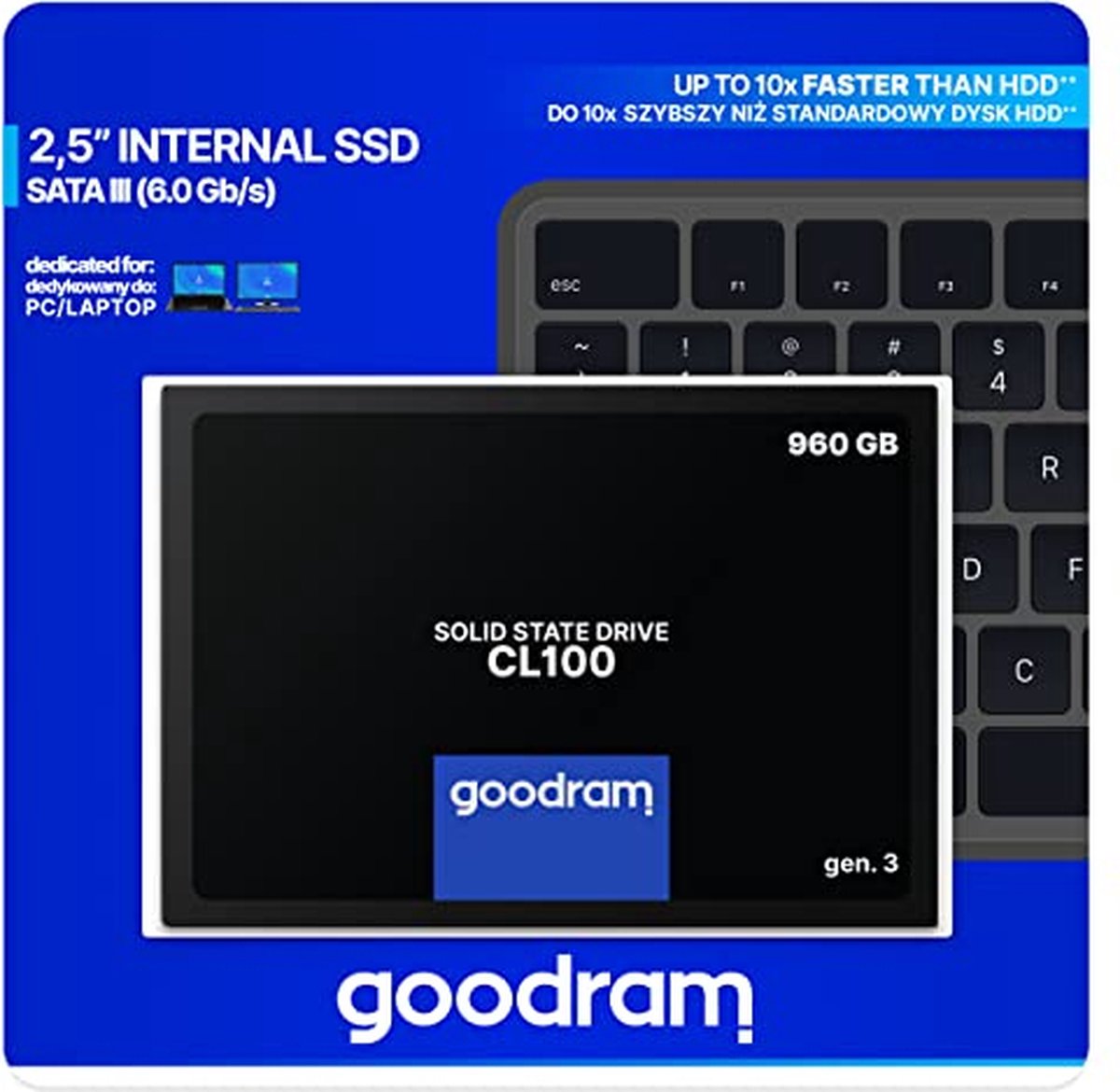 Goodram CL100 Gen.3 960GB SATA III 2.5" SSD - afbeelding 7
