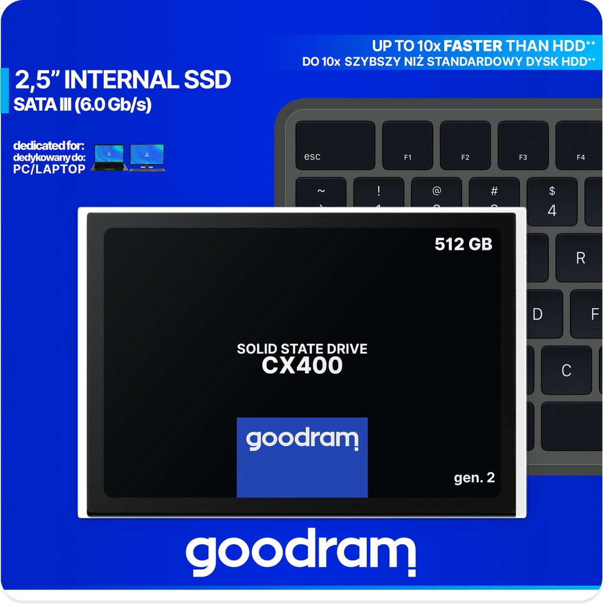 Goodram CX400 Gen.2 512GB SSD - afbeelding 2