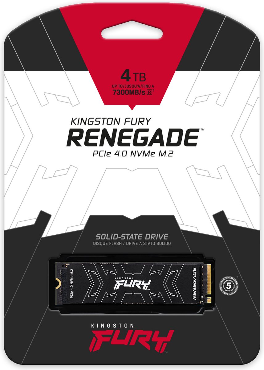 Kingston FURY Renegade 4TB PCIe Gen4 NVMe M.2 2280 SSD - afbeelding 5