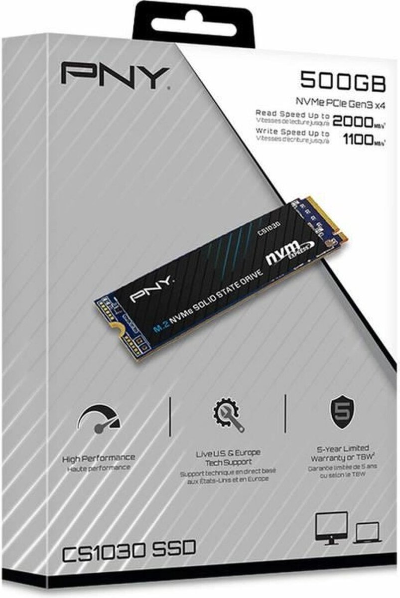 PNY CS1030 500GB M.2 NVMe SSD - afbeelding 2