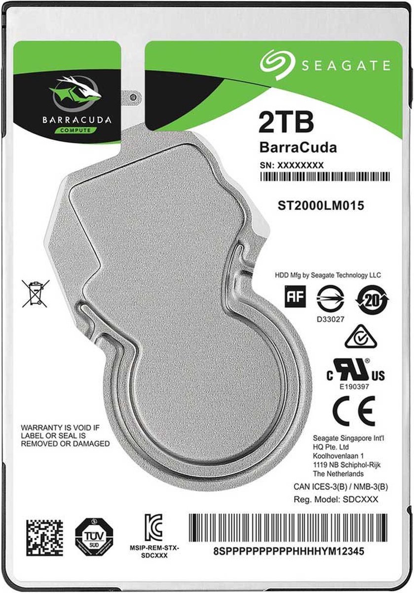 Hard drive seagate st2000lm015 2 5 3 orig - Seagate BarraCuda 2TB 2.5" SATA III 5400RPM HDD