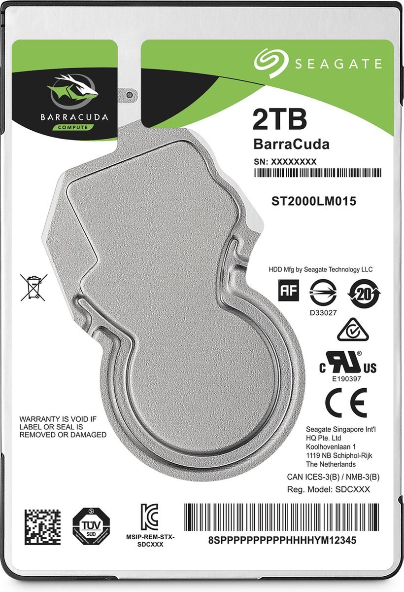 Hard Hard Drive Seagate St2000Lm015 2.5" 2 Tb Sata Iii 5400 Rpm 2 Tb