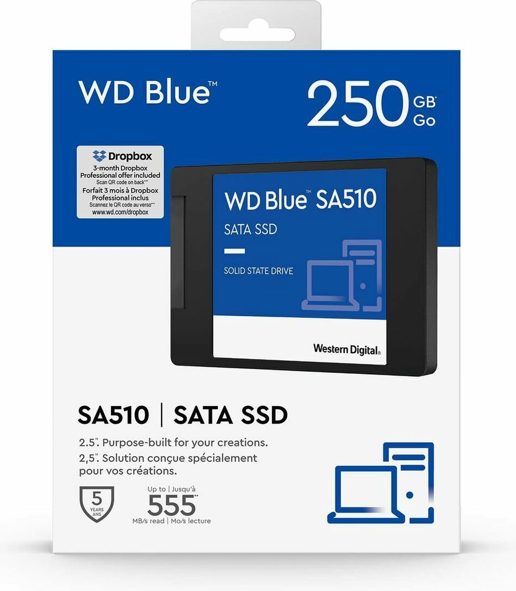 Western Digital Blue SA510 250GB SATA SSD - afbeelding 4