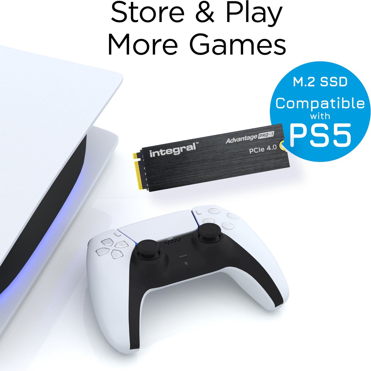 Advantage PRO-1 1TB M.2 NVMe PCIe Gen4x4 SSD with Heatsink - afbeelding 2