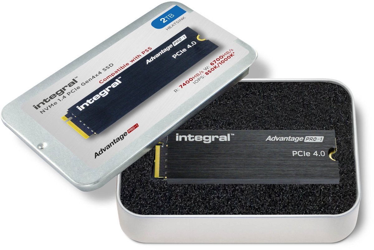 Integral Integral Inssd2Tm2280G4Ap1Xhs Internal Solid State Drive 2 Tb M.2 Pci Express 4.0 Nvme