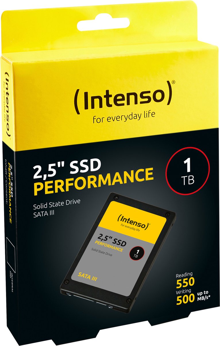 Intenso 2.5" SSD SATA III Performance 1TB - afbeelding 5