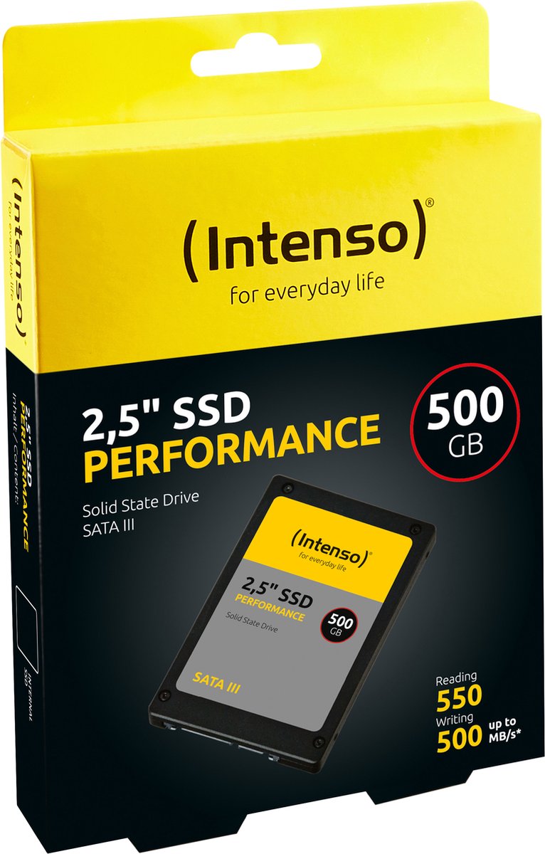 Intenso 2.5" SSD SATA III Performance 500GB - afbeelding 5