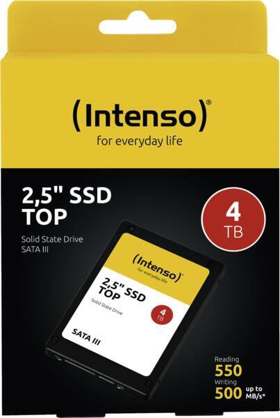 Intenso 4 tb ssd harde schijf 2 2 orig - Intenso Top 4TB 2.5" SATA III SSD