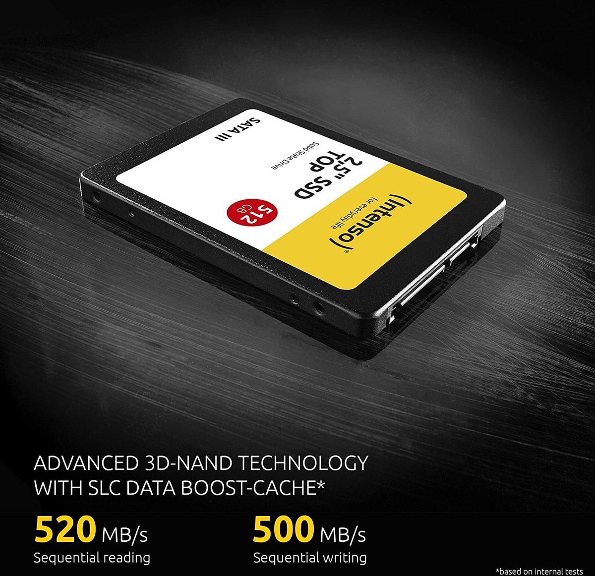 Intenso International GmbH (Intenso) 2.5Inch Ssd Sata Iii Tope Ssd - 2.5Inch - Sata Iii - 128Gb (3812430) opslag - afbeelding 2