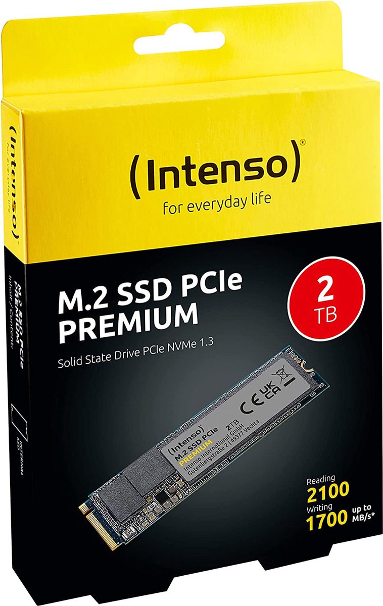 Intenso International GmbH (Intenso) M.2 Ssd Pcie Premiume Ssd - 2280 - Pcie - 2Tb - 2100 Mb/S (3835470) opslag - afbeelding 4