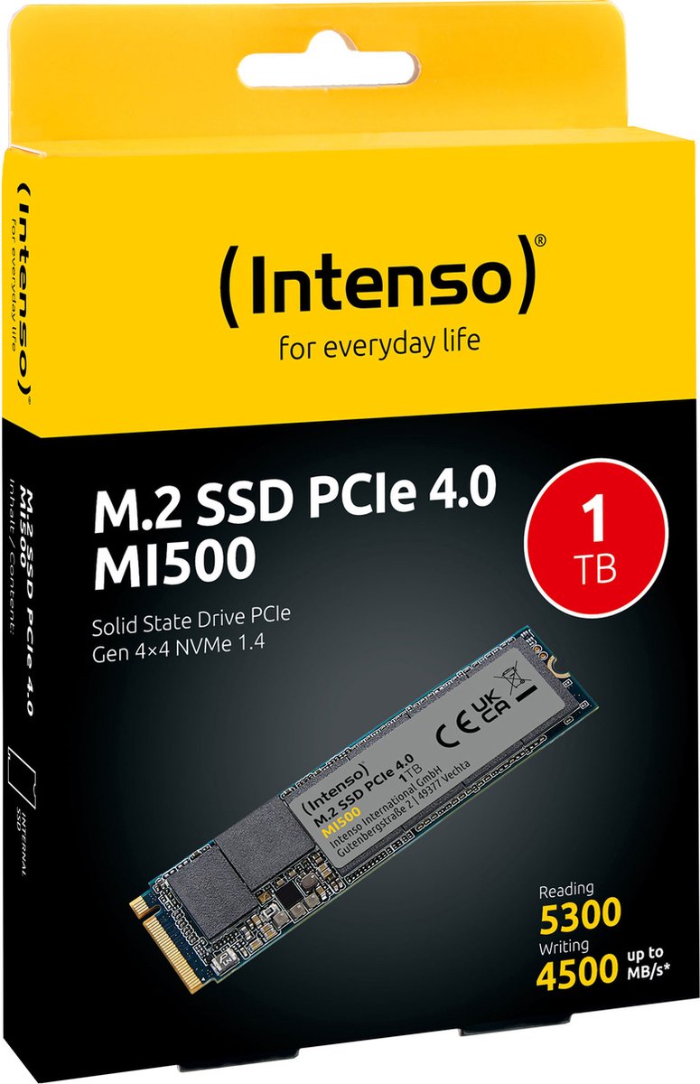 Intenso MI500 1TB M.2 NVMe PCIe 4.0 SSD - afbeelding 5