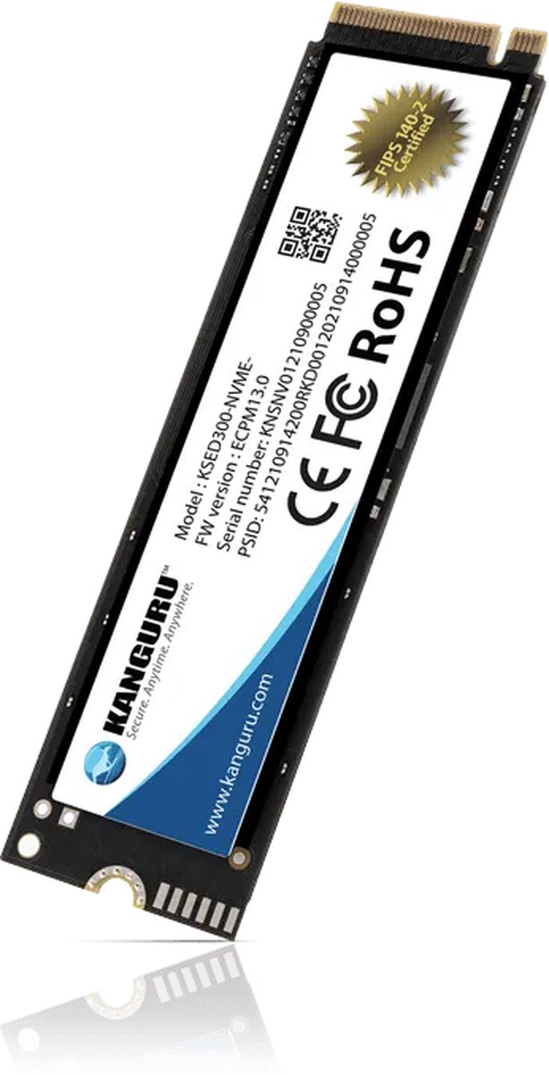Kanguru – Defender Sed300 – 1 Tb – Fips 140-2 – M.2 Nvme – Self-Encrypting Ssd opslag - afbeelding 5