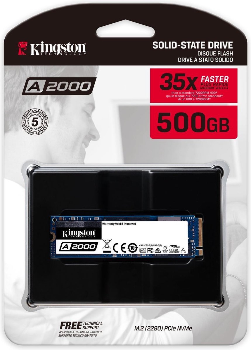 A2000 500GB M.2 2280 PCIe NVMe SSD - afbeelding 5