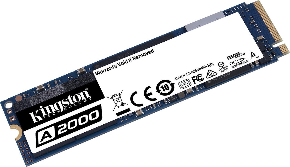 Kingston Kingston A2000 Nvme/Pcie M.2 Ssd 2280 Harde Schijf 500 Gb M.2 Nvme Pcie 3.0 X4
