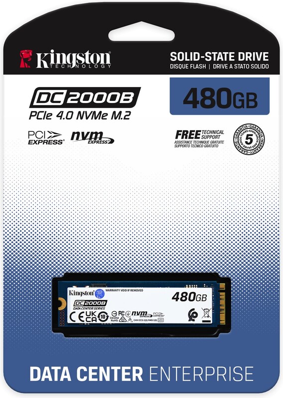 Kingston g2 series ssd 480gb m 2 4 orig - Kingston DC2000B PCIe Enterprise 480GB SSD