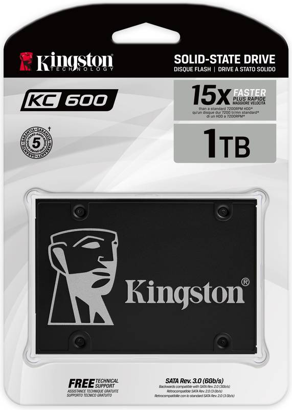 Kingston kc600 interne ssd 1tb 2 5 4 orig - Kingston SSD KC600 1TB