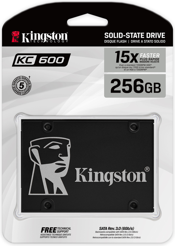 Kingston kc600 serie interne ssd 256gb 4 orig - Kingston KC600 256GB SSD