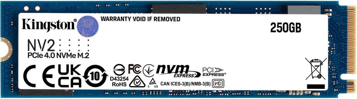 Kingston Kingston (Nv2 Pcie 4.0 Nvme Ssd) - 250Gb - Gen 4X4