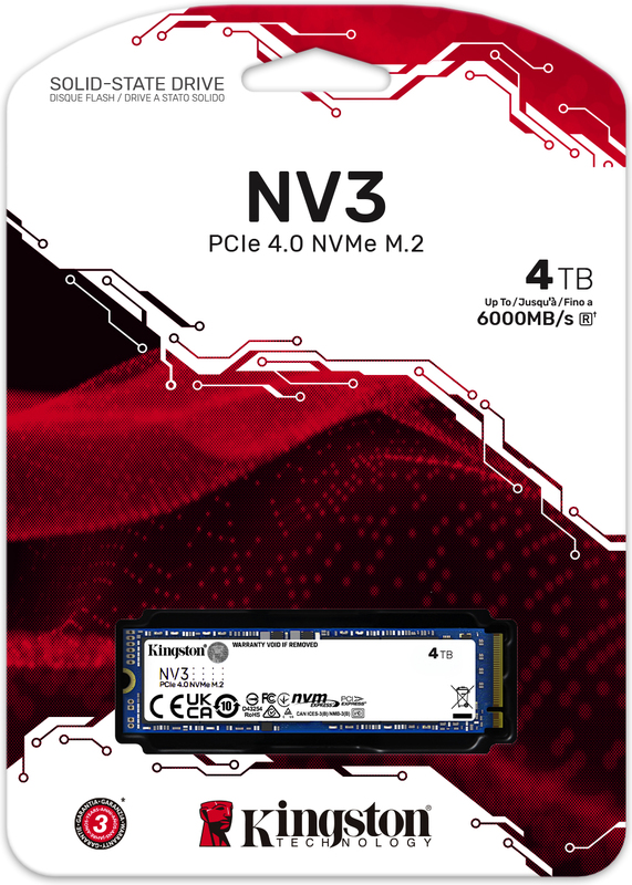 Kingston nv3 4 tb ssd 5 orig - Kingston NV3 4TB NVMe PCIe 4.0 SSD