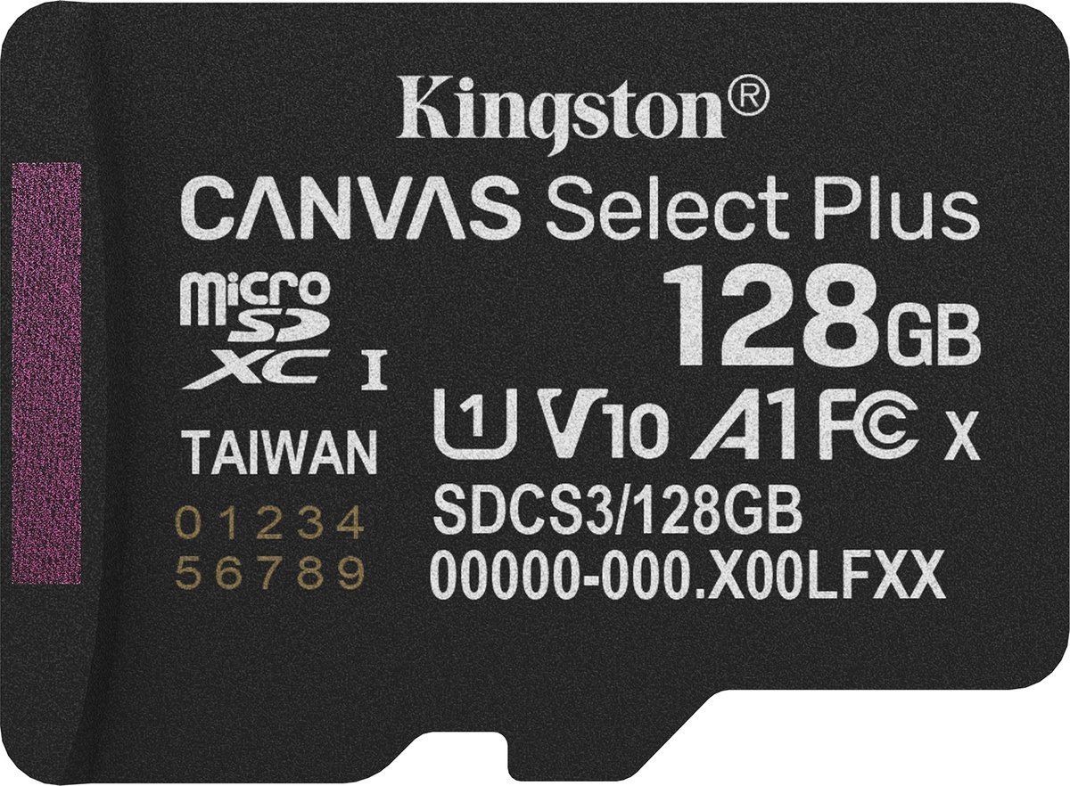Canvas Select Plus microSDXC 128GB (150MB/s Read, A1, UHS-I, U1, V10, without Adapter)