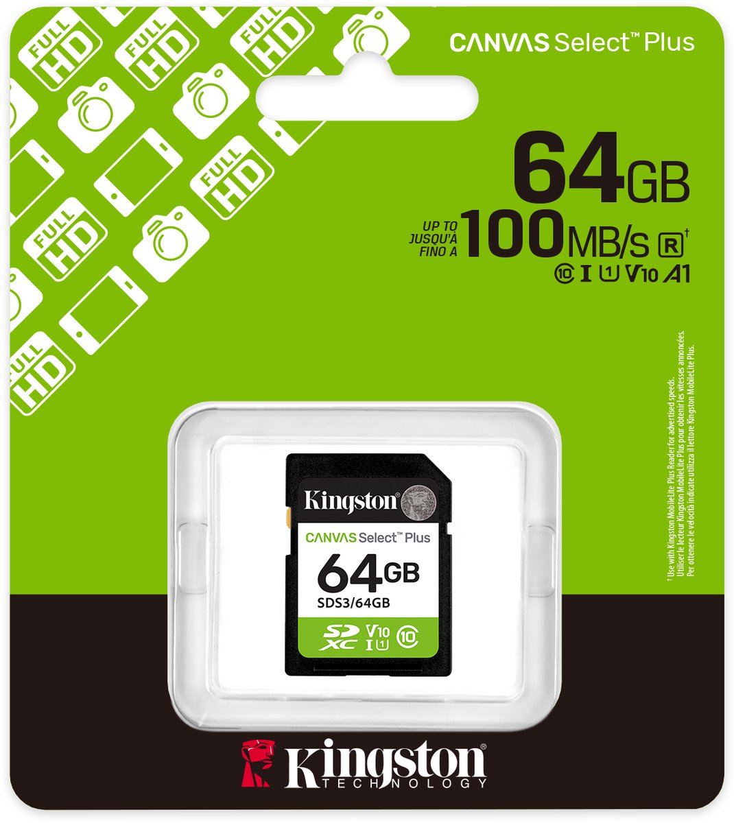 Canvas Select Plus 64GB microSDXC UHS-I U1 V10 A1 100MB/s - afbeelding 2