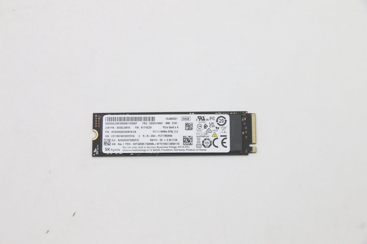 Lenovo Lenovo 5Ss0V26441 Internal Solid State Drive 256 Gb M.2 Pci Express 3.0