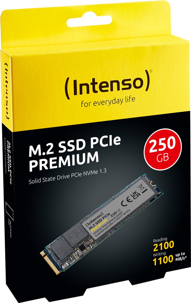 Intenso Premium 250GB M.2 2280 NVMe PCIe 3.0 x4 SSD - afbeelding 4