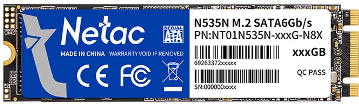 Netac Netac N535N 128Gb M.2 Ssd – Sata Iii 6Gb/S – Interne Ssd Voor Pc & Laptop