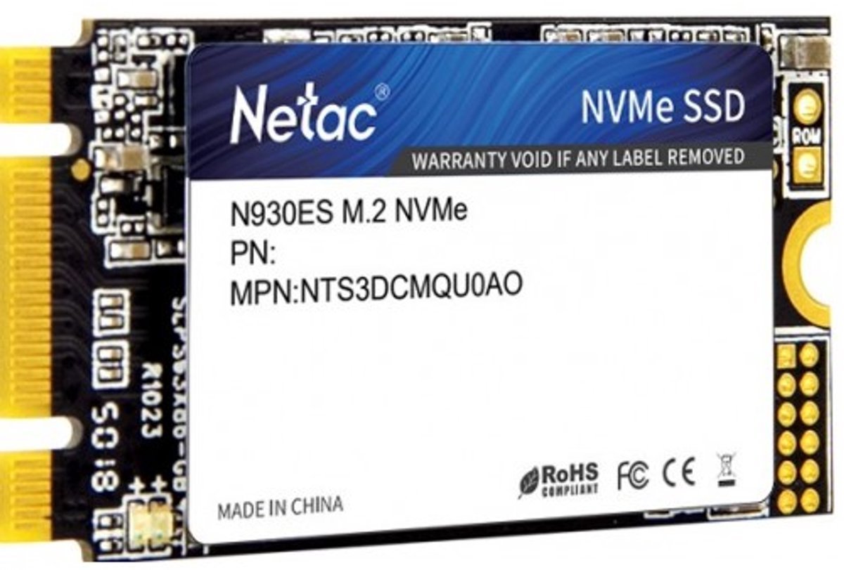 Netac Netac N930Es 128Gb M.2 Interne Ssd Nvme M.2 Pcie Gen 3X2