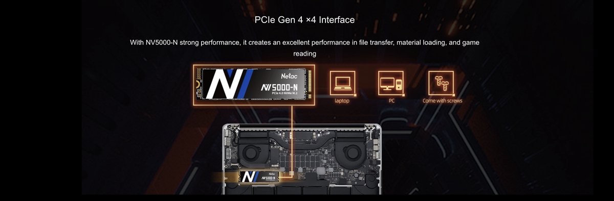 NV5000 500GB NVMe PCIe Gen4 x4 SSD - afbeelding 4