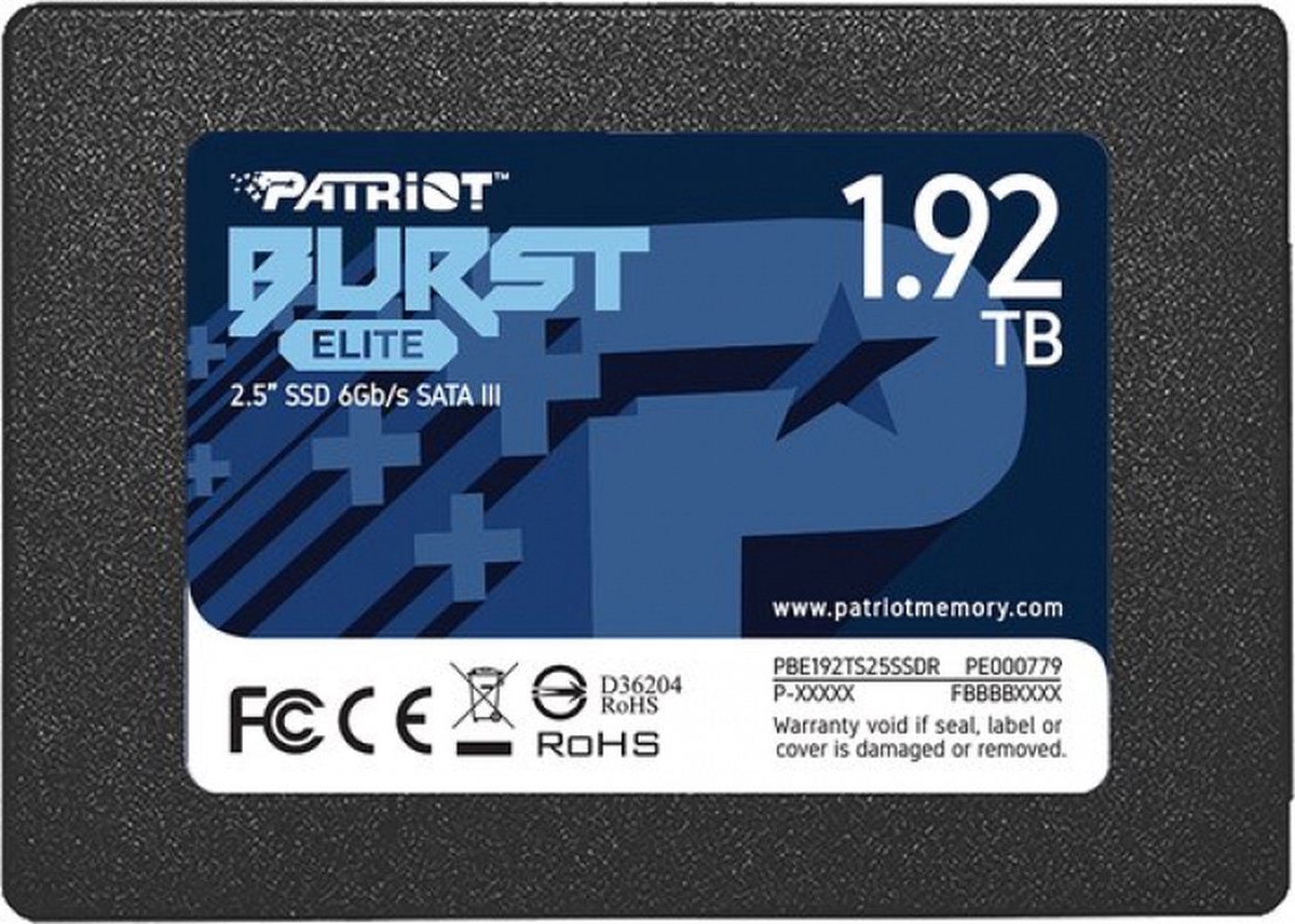 Patriot Patriot Burst Elite 1.92 Tb - Solid State Drive 1.92 Tb - 2.5" - Sata-600 - 3D V-Nand (Qlc)
