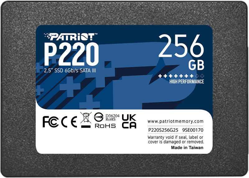Patriot p220 interne ssd 256gb 2 5 - Patriot P220 256GB SSD