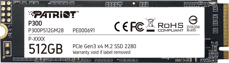 Patriot p300 512 gb ssd - Patriot P300 512GB M.2 NVMe SSD