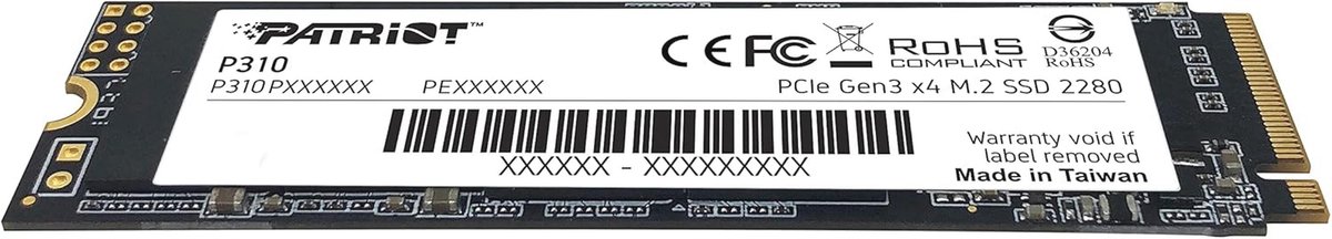 Patriot P310 240Gb Internal Ssd - Nvme Pcie Gen 3X4 - M.2 2280 - High opslag - afbeelding 2