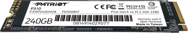 Patriot p310 m 2 240gb m 2 3 orig - Patriot P310 240GB M.2 PCIe 3.0 NVMe SSD