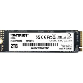 PATRIOT Patriot Ssd Patriot 2Tb M.2 P320 Pcie 3.0 Nvme 3000/2200 (P320P2Tbm28)