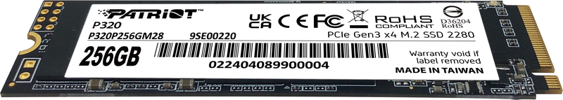 Patriot p320 256gb ssd 2 orig - Patriot P320 256GB M.2 NVMe SSD